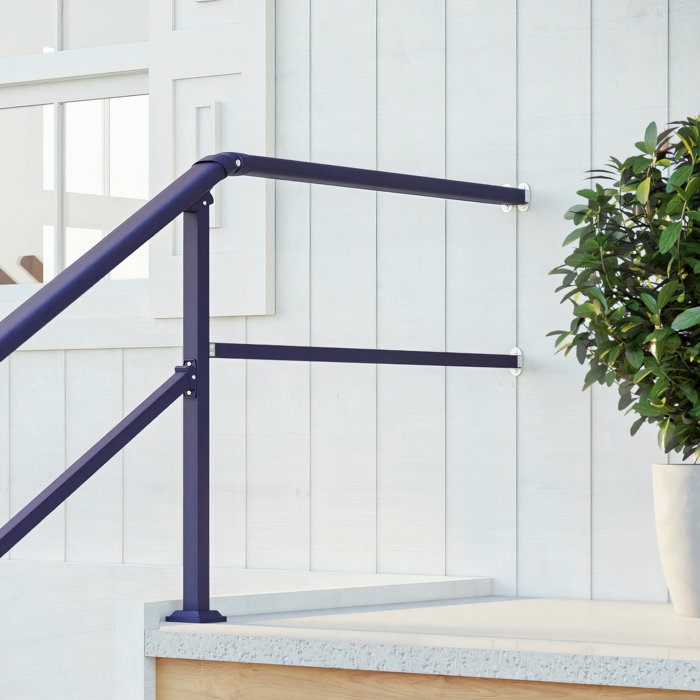 CR Home Outdoor Hand Rail Extension For Post To Wall Hand Railing (Up